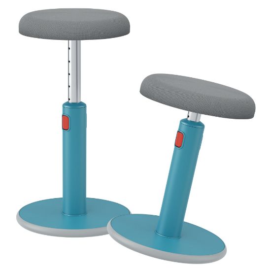 Poza cu SCAUN ERGONOMIC PT POZITIE SEZUT/IN PICIOARE ALBASTRU CELEST LEITZ
