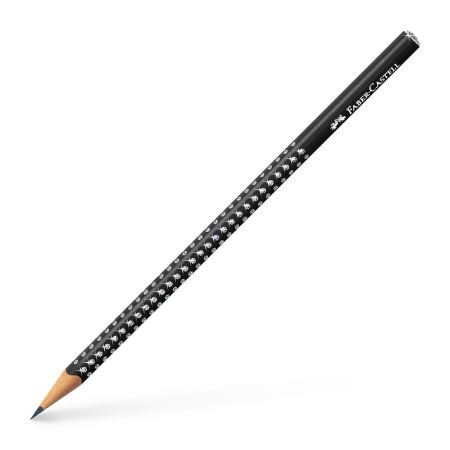 Poza cu CREION GRAFIT B SPARKLE NEGRU 2024 FABER-CASTELL