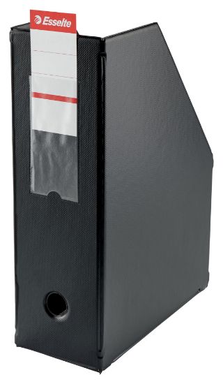 Poza cu SUPORT DOCUMENTE PLASTIC NEGRU 10CM PLIABIL ESSELTE
