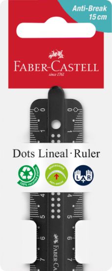 Poza cu RIGLA 15CM DOTS FABER-CASTELL