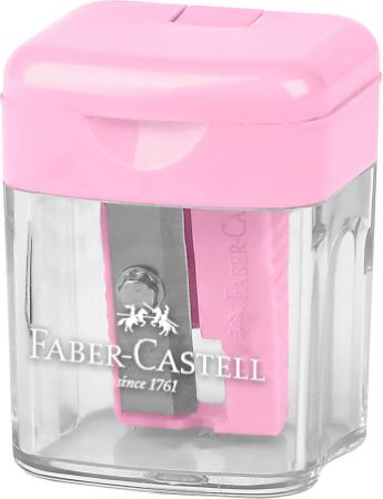 Poza cu ASCUTITOARE PLASTIC SIMPLA CU CONTAINER PASTEL FABER-CASTELL