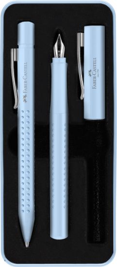 Poza cu SET STILOU M + PIX GRIP 2010 BLEU SKY FABER-CASTELL