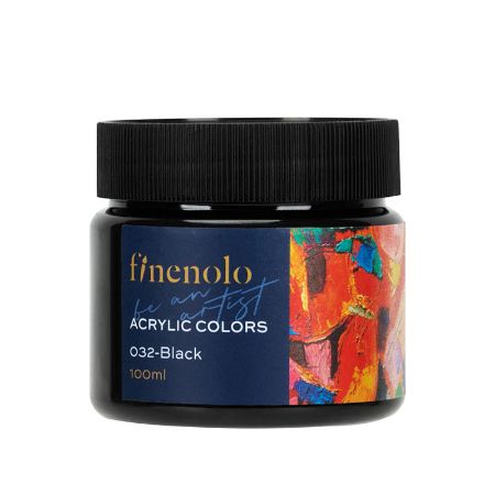 Poza cu CULORI ACRILICE 100ML NEGRU FINENOLO DELI