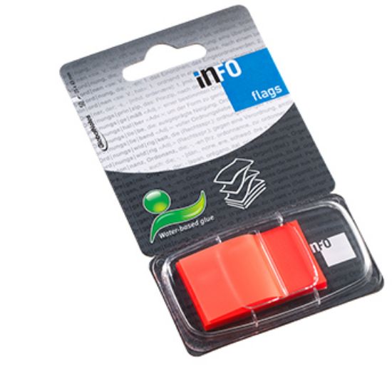 Poza cu INDEX ADEZIV PLASTIC 25*43MM 50 FILE PORTOCALIU INFO NOTES