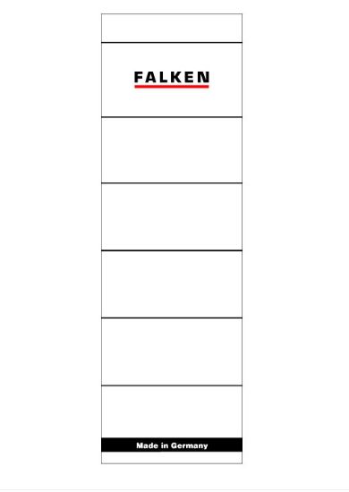 Poza cu ETICHETE BIBLIORAFT 60*190MM ADEZIVE 10/SET FALKEN