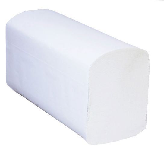 Poza cu PROSOAPE HARTIE ALBE IN V 2STR 210/SET PAPERNET