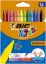 Poza cu CREIOANE CERATE 12 CULORI PLASTIDECOR BIC