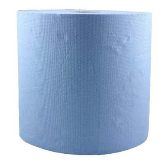 Poza cu PROSOP HARTIE ALBASTRA ROLA 2STR 100M 6/SET GREEN JUMBO