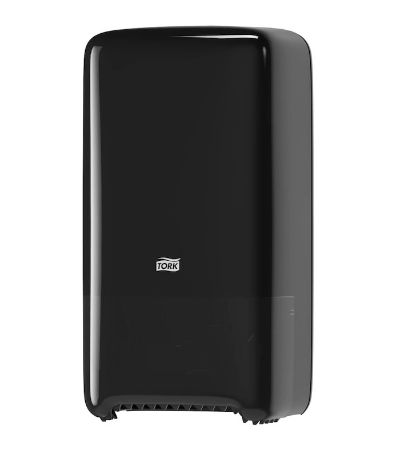 Poza cu DISPENSER HARTIE IGIENICA TORK TWIN MID-SIZE NEGRU