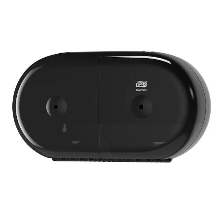 Poza cu DISPENSER HARTIE IGIENICA TORK SMART ONE TWIN MINI NEGRU