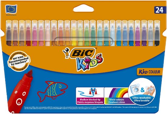 Poza cu CARIOCA 24 CULORI ULTRALAVABILE KID COULEUR BIC