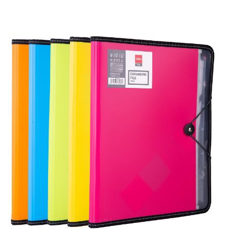 Poza cu MAPA PLASTIC CU 7 COMPART. CUL ASORT. DELI