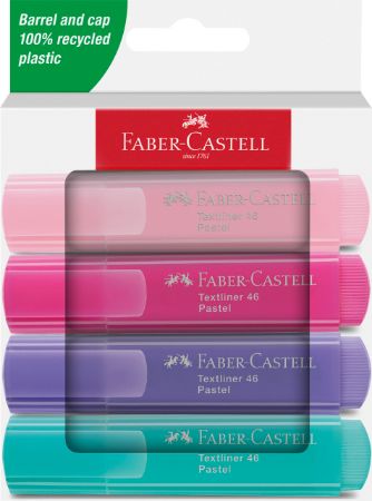 Poza cu TEXTMARKER SET 4 CARTON PASTEL 1546 2024 FABER-CASTELL