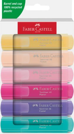 Poza cu TEXTMARKER SET 6 PASTEL CUTIE CARTON 2024 FABER-CASTELL