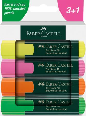Poza cu TEXTMARKER SET 4 CARTON 1548 2024 FABER-CASTELL