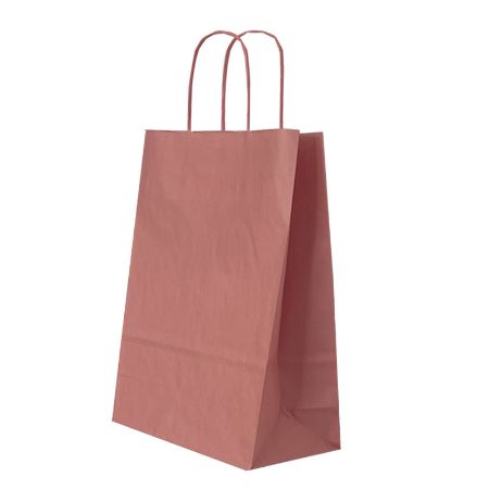 Poza cu PUNGA HARTIE MANER RASUCIT 22 x 10 x 31 CM CAISA PASTEL/ALB PAPIROTI