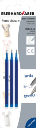 Poza cu MINA ROLLER 0.7 MM ALBASTRA 3/SET ERASABLE EBERHARD FABER