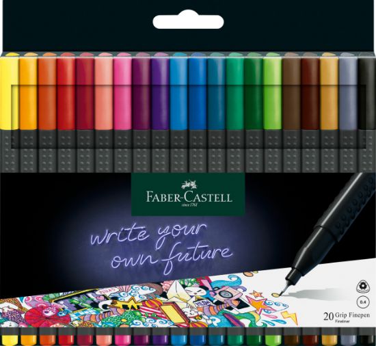 Poza cu LINER 0.4MM SET 20 GRIP FABER-CASTELL