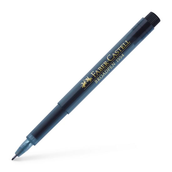 Poza cu LINER 0.8MM NEGRU BROADPEN 1554 FABER-CASTELL