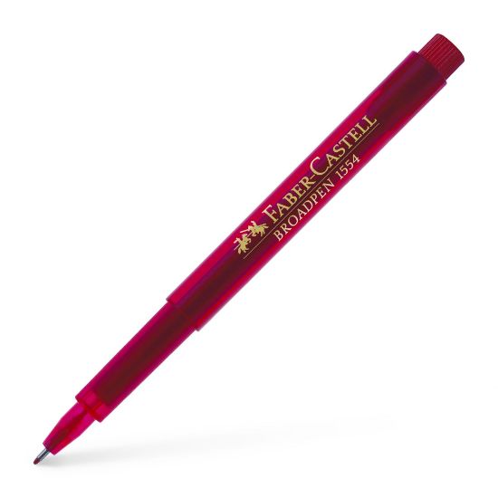 Poza cu LINER 0.8MM ROSU BROADPEN 1554 FABER-CASTELL