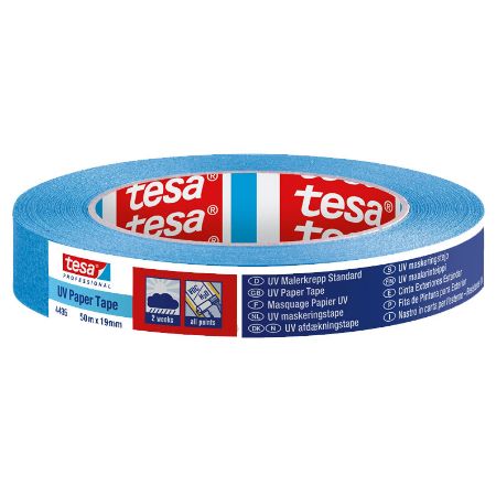 Poza cu BANDA ADEZIVA MASCARE PP EXTERIOR 50M*19MM ALBASTRA TESA