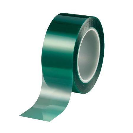 Poza cu BANDA ADEZIVA MASCARE TEMP INALTE 220 GRADE 66M*50MM VERDE TESA