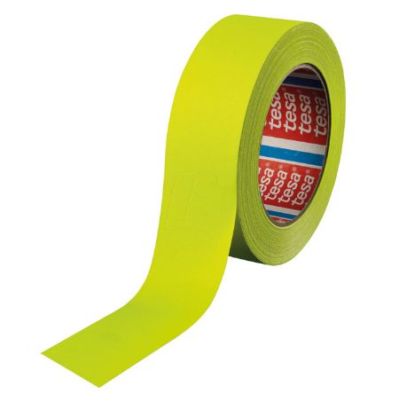Poza cu BANDA ADEZIVA TEXTILA GALBEN NEON 25M*25MM TESA