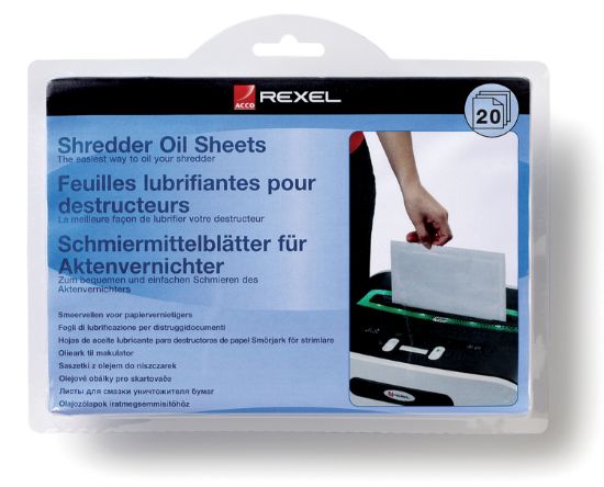 Poza cu COLI IMPREGNATE CU ULEI PT. DISTRUGATOR DOCUMENTE 20/SET REXEL