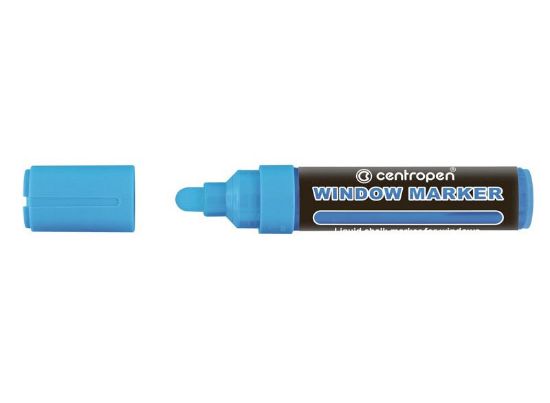 Poza cu MARKER CRETA LICHIDA ALBASTRU 2-15MM VARF ROTUND 9121 CENTROPEN