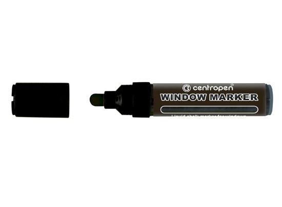 Poza cu MARKER CRETA LICHIDA NEGRU 2-15MM VARF ROTUND 9121 CENTROPEN