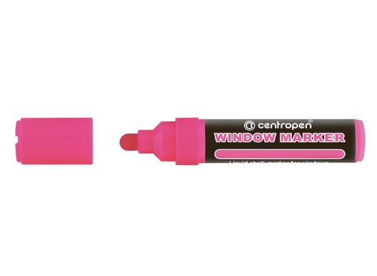 Poza cu MARKER CRETA LICHIDA ROZ NEON 2-15MM VARF ROTUND 9121 CENTROPEN
