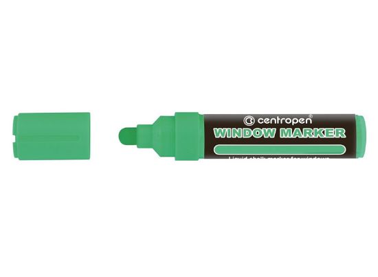 Poza cu MARKER CRETA LICHIDA VERDE NEON 2-15MM VARF ROTUND 9121 CENTROPEN