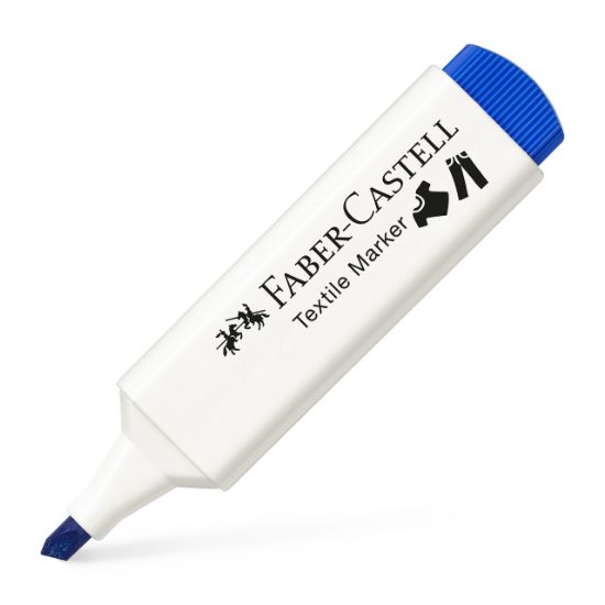 Poza cu MARKER TEXTIL ALBASTRU FABER-CASTELL