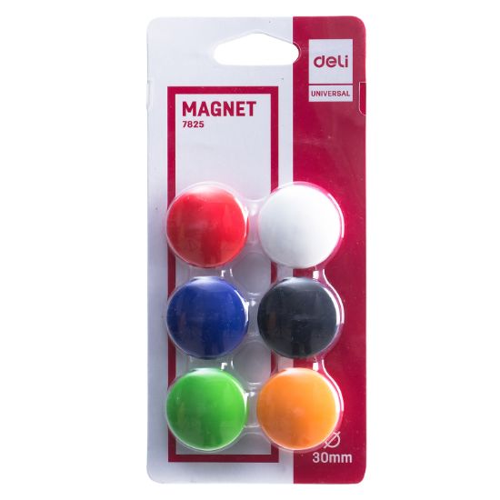 Poza cu MAGNETI WHITEBOARD 30MM 6 BUC/SET DELI