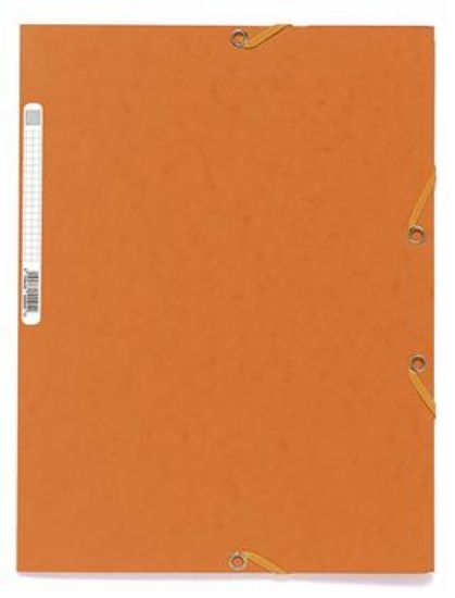 Poza cu MAPA CARTON CU ELASTIC 400G PORTOCALIE EXACOMPTA