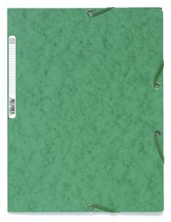 Poza cu MAPA CARTON CU ELASTIC 400G VERDE EXACOMPTA