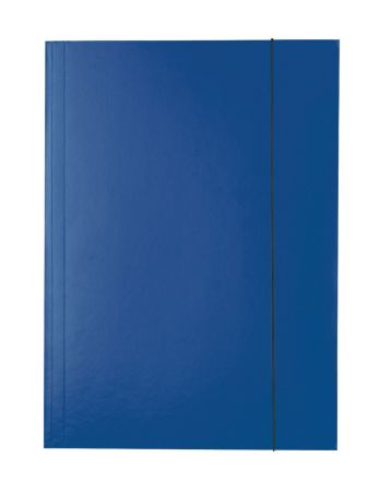 Poza cu MAPA CARTON CU ELASTIC ALBASTRU INCHIS ECONOMY ESSELTE