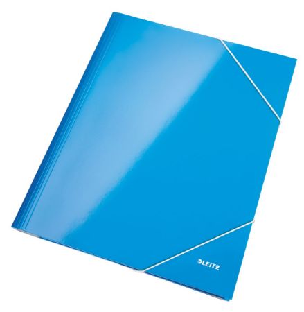 Poza cu MAPA CARTON CU ELASTIC ALBASTRU METALIZAT WOW LEITZ