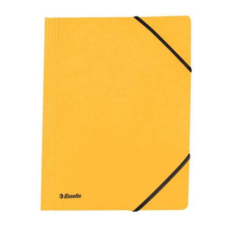 Poza cu MAPA CARTON CU ELASTIC LUX GALBENA ESSELTE