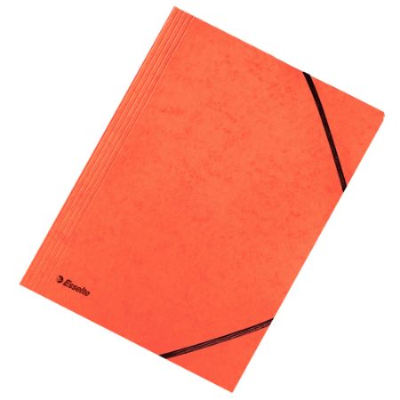 Poza cu MAPA CARTON CU ELASTIC LUX PORTOCALIE ESSELTE