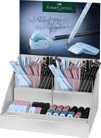 Poza cu DISPLAY CONCEPT SPARKLE HARMONY 2024 (144 CREIOANE GRAFIT + 24 ASC SLEEVE MINI + 24 RAD SLEEVE MINI) FABER-CASTELL