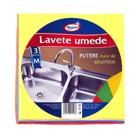 Poza cu LAVETE UMEDE 16*16 CM 3/SET