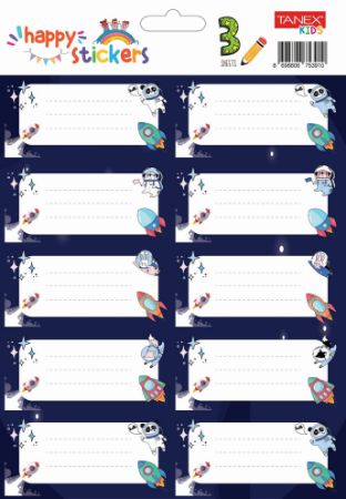 Poza cu ETICHETE SCOLARE 30/SET RACHETE TLS-748 TANEX