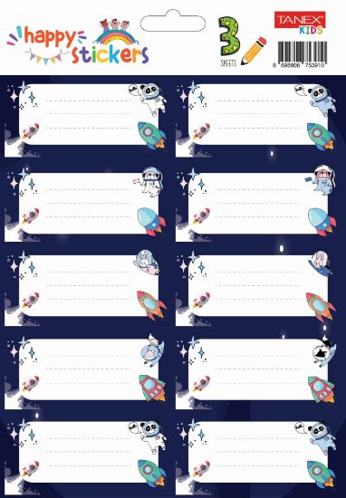 Poza cu ETICHETE SCOLARE 30/SET RACHETE TLS-748 TANEX