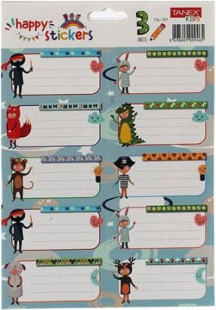 Poza cu ETICHETE SCOLARE 30/SET TLS-757 TANEX