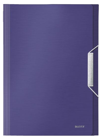 Poza cu MAPA PLASTIC 6 COMPARTIMENTE ALBASTRU-VIOLET TIP PROIECT STYLE