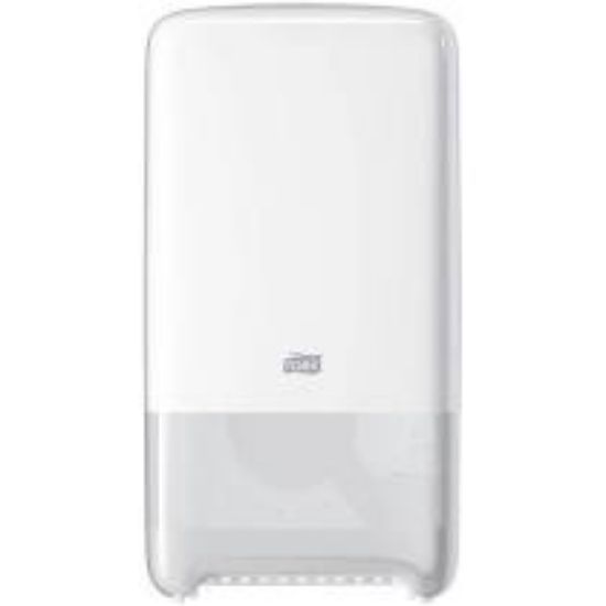 Poza cu DISPENSER HARTIE IGIENICA MID-SIZE ALB TORK TWIN