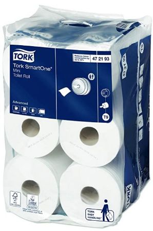 Poza cu HARTIE IGIENICA SMARTONE MINI JUMBO ALBA 2STR 111.6M 12/SET TORK