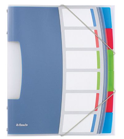 Poza cu MAPA PLASTIC CU ELASTIC 6 COMPARTIMENTE VIVIDA ESSELTE