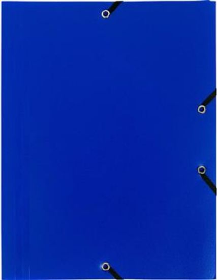 Poza cu MAPA PLASTIC CU ELASTIC A4 ALBASTRU EXACOMPTA